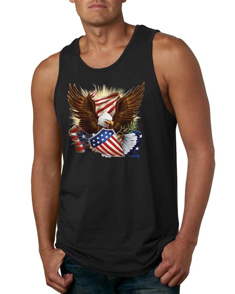 Eagle Us Flag Usa Pride American Pride Mens Graphic Tank Top 1999