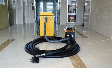Rotary Brush With Dust Vacuum Extractor 2 In 1 Air Duct Cleaning
