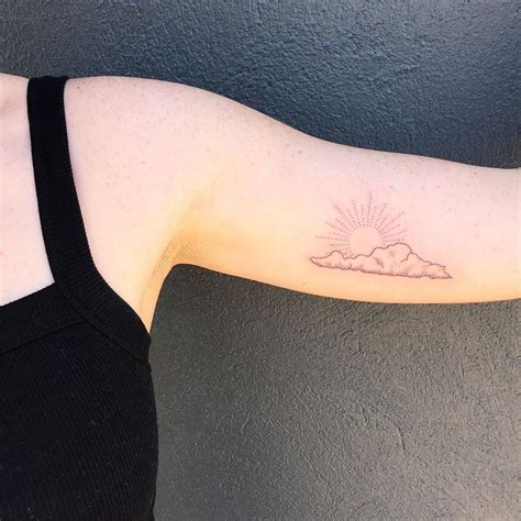 These Tattoos Are Seriously Cute Sunrise Tattoo Moon Sun Tattoo