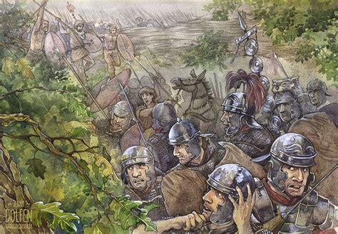 Battle In Teutoburg Forest Jenny Dolfen Art Rome Art Roman History