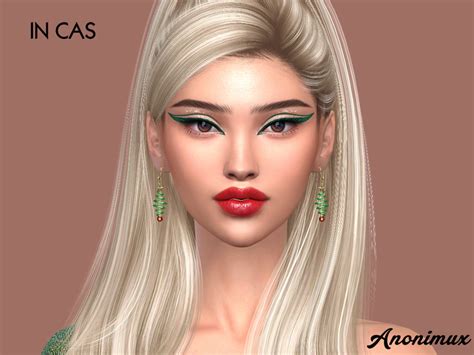 The Sims Resource Xmas Eyeshadow N02
