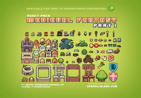 Superpowers Assets Various 2d