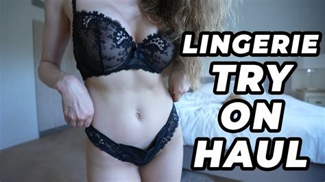 KatiaBang Lingerie Try On Haul Red And Black Lingeries Haul YouTube