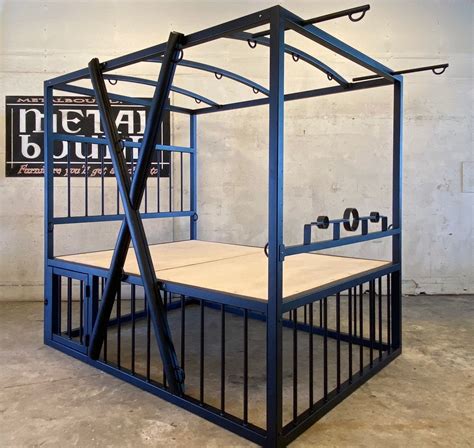 Customizable Steel Bed With Cage Products Seen On The Netflix Series