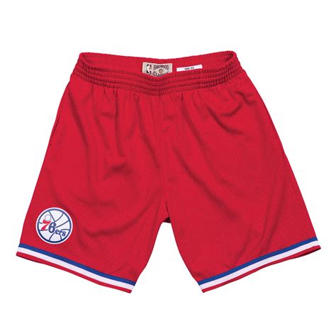 Buy nba philadelphia 76ers cufflinks, officially licensed: Mitchell & Ness | 1982-83 Philadelphia 76ers Swingman Shorts
