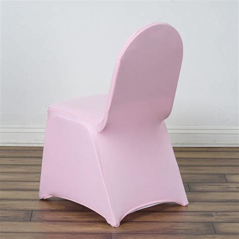 Spandex Stretch Banquet Chair Cover Pink Efavormart