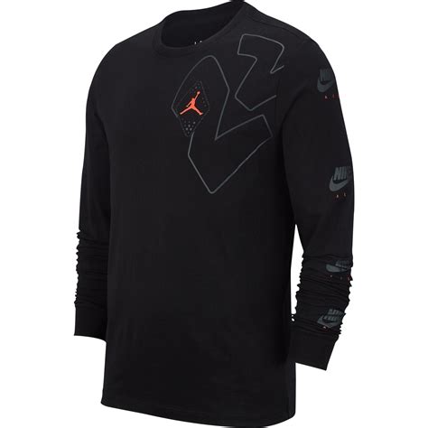 Air Jordan 6 Legacy Mens Long Sleeve T Shirt Black Bv5407 010