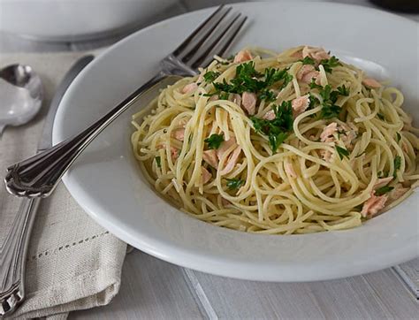 There are 200 calories in 1 cup of cooked angel hair pasta. Creamy Salmon and Dill Angel Hair Pasta - Analida's Ethnic ...