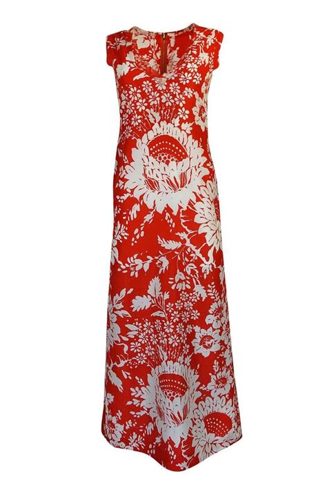 1973 Chanel Numbered Haute Couture Red Silk Chiffon Dress At 1stdibs