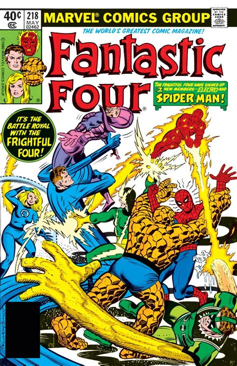 Fantastic Four 218 May 1980 Fantastic Four Comics Fantastic Four