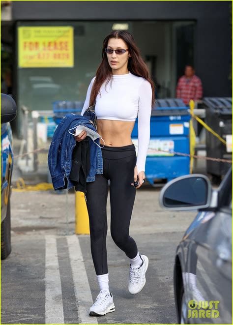 Full Sized Photo Of Hailey Bieber Bella Hadid Morning Workout At