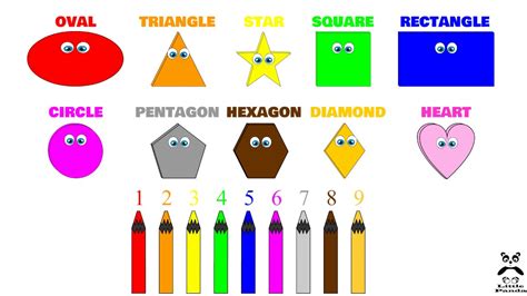 Learn Shapes Numbers Colors With Crayons Nursery Rhymes For Kids