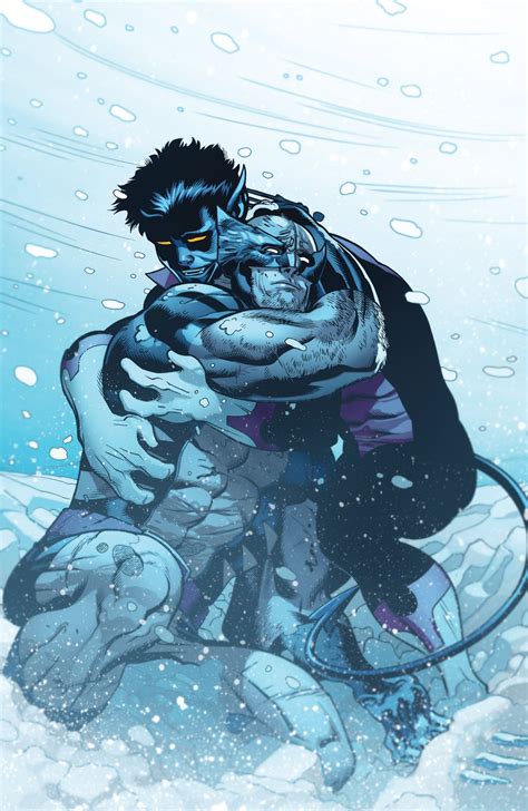 Nightcrawler And Wolverine Logan By Ed Mcguinness Marvel Comics Art