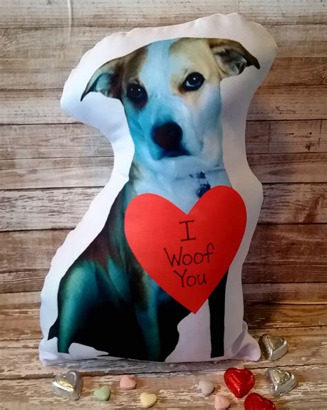 Showing results for dog themed throw pillows. Personalized Dog Photo Pillow Valentine's Day Gift Made ...