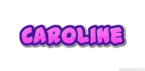Caroline Logo Free Name Design Tool From Flaming Text