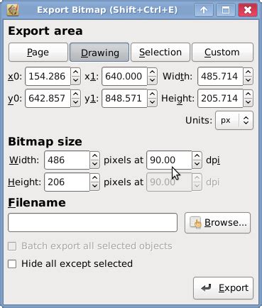 Inkscape Meng Eksport File Svg Menjadi Png Tejoscape