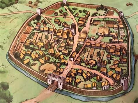 An Anglo Saxon Burh The Trading Hubs Of England By 1066 About 10 Of