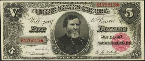 Rare Five Dollar Bills From The 1890s Price Guide Antique Money