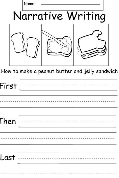 Kindergarten worksheets are great for kindergarten kids to practice math, writing, letters, or just have fun with puzzles like mazes, connect the dots, and download here more reading and writing resources more educational worksheets for kids free printable writing worksheets free. Free Narrative Writing - kindermomma.com | Writing lessons ...