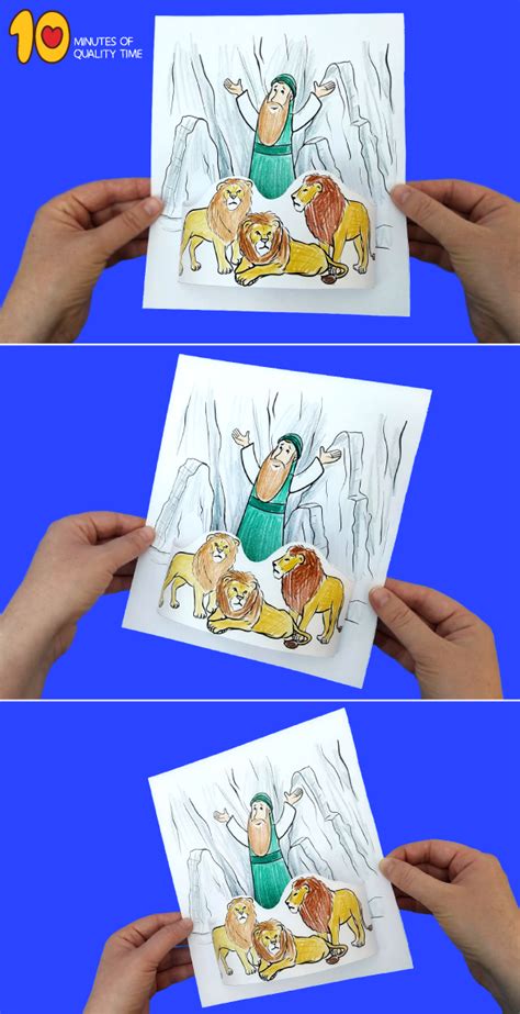 Daniel And The Lion's Den Printable Craft