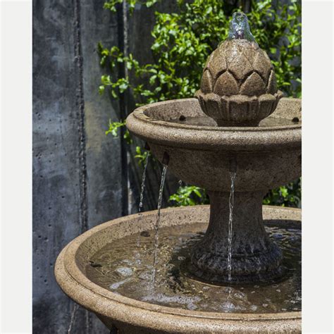Mirande Square Basin Outdoor Water Fountain Kinsey Garden Decor