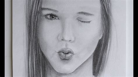 Kiss Face Drawing