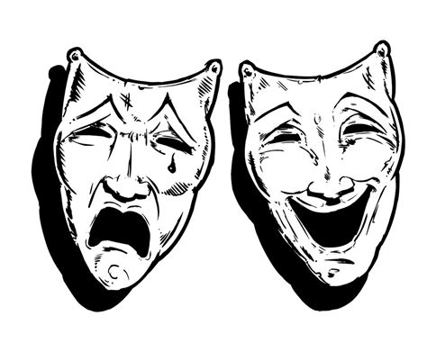 Theatre Masks Drawing At Getdrawings Free Download