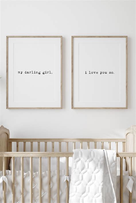Over Crib Art Digital Prints Kids Room Art Baby Quotes Nursery