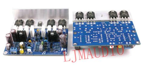 Assembeld LJM L20 Mono Amplifier Board With Angle Aluminum Mono 350w
