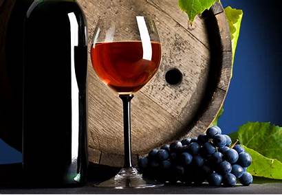 Wine Bottle Glass Grapes Wallpapers Barrel Table