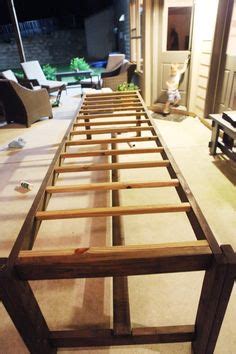 Aside from serving as a place for food and beverages, a large one is good for family game night. Extra Long DIY Outdoor Table | florida | Diy outdoor table ...
