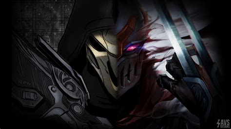 Desktop Wallpaper Zed Reaper Video Game League Of Legends Overwatch