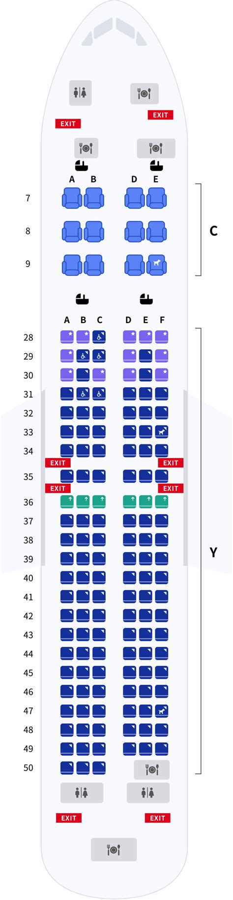 737 800 Seat Map