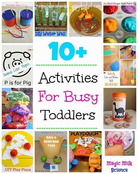 10 Activities For Busy Toddlers Fspdt