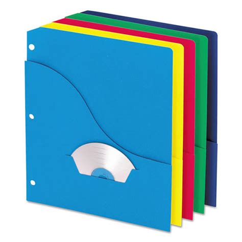 Pendaflex Pocket Project Folders 3 Hole Punched Letter Size