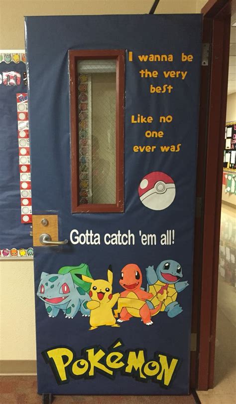 Pokemon Door Decoration My Door This Year 2016 2017 Classroom