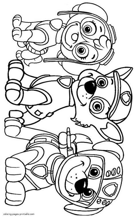 Chase, ryder, rubble, marshall, rocky, zuma, skye, everest, tracker, rex, ella and tuck. Cool Winsome Free Printable Paw Patrol Coloring Pages Best ...