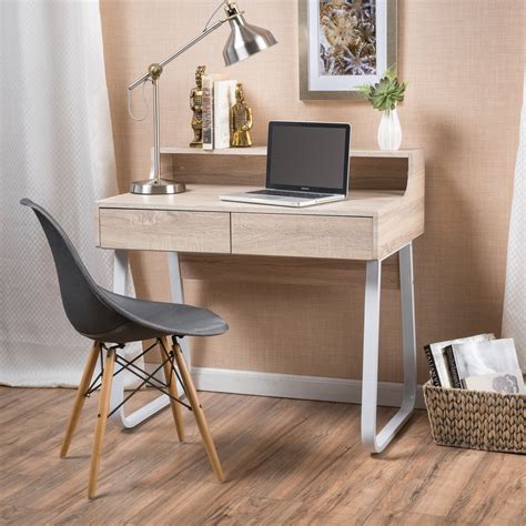 Seanan Wood Computer Desk With Drawers By Christopher Knight Home