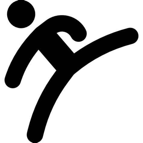 Kicking Stick Man Sports Olympic Games Fighting Fighter Martial