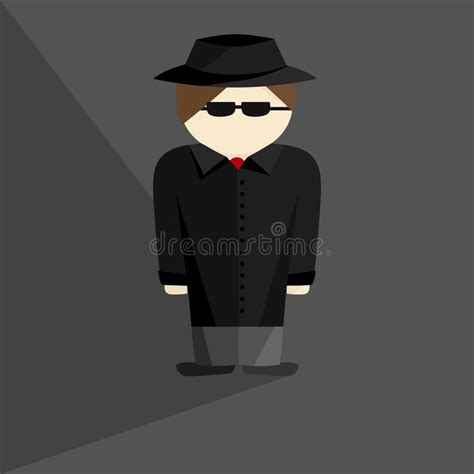 Detective Glasses And Hat Stock Vector Illustration Of Control 65082188
