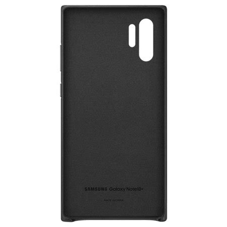 Official Samsung Galaxy Note 10 Plus Leather Cover Case Black