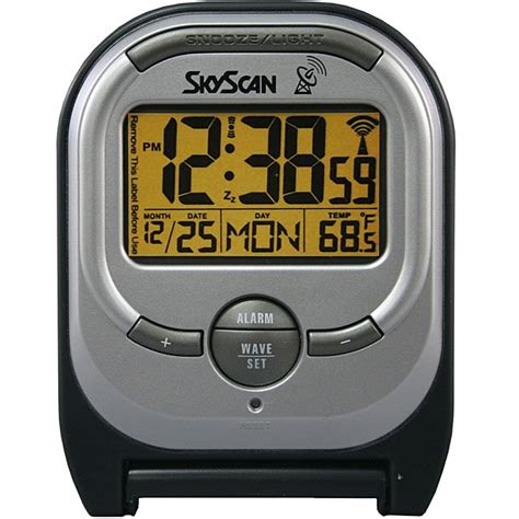 La Crosse Technology Skyscan 31420 Atomic Travel Alarm Clock Free