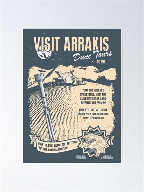 Visit Arrakis Poster For Sale By Heavyhand Redbubble
