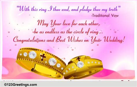 A Wedding Vow Free Around The World Ecards Greeting Cards 123