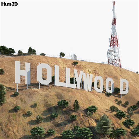 Hollywood Sign 3d Model Architecture On 3dmodels
