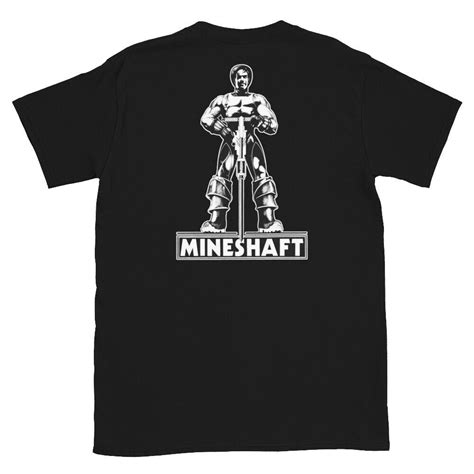 mineshaft bdsm gay leather bar and sex club t shirt front and back print ebay