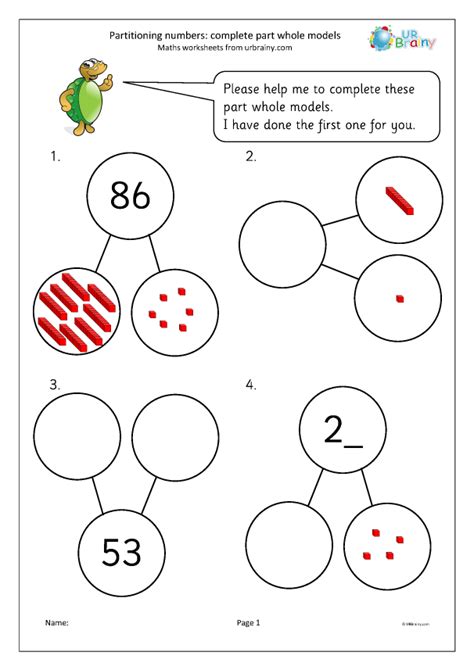 Partitioning Numbers Year 1 Worksheets Falljobros