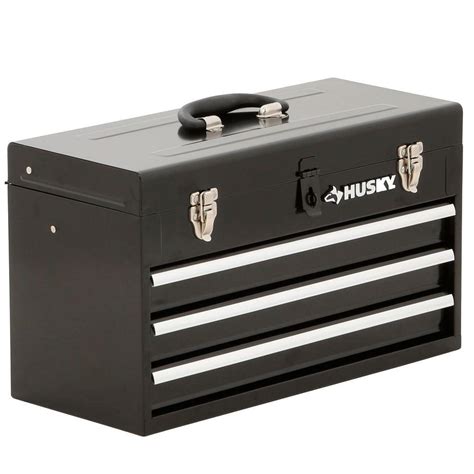 The tool box can be made to almost any size you desire. Husky 20 in. 3-Drawer Portable Tool Box with Tray-TB-303B ...