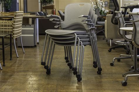 Herman Miller Caper Stacking Chairs With Casters Peartree Office
