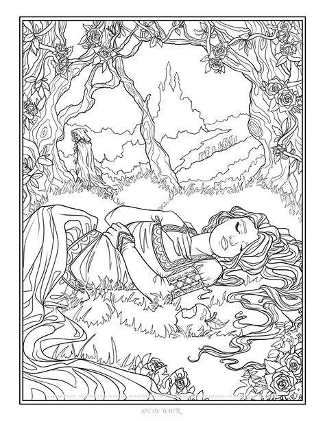Print to color coloring pages of your favorite characters: snow white by Selina Fenech (With images) | Witch coloring ...